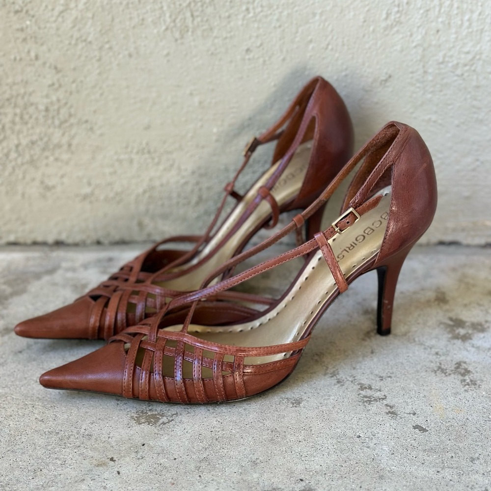 BCBG Girls Pointed Strappy High Heels